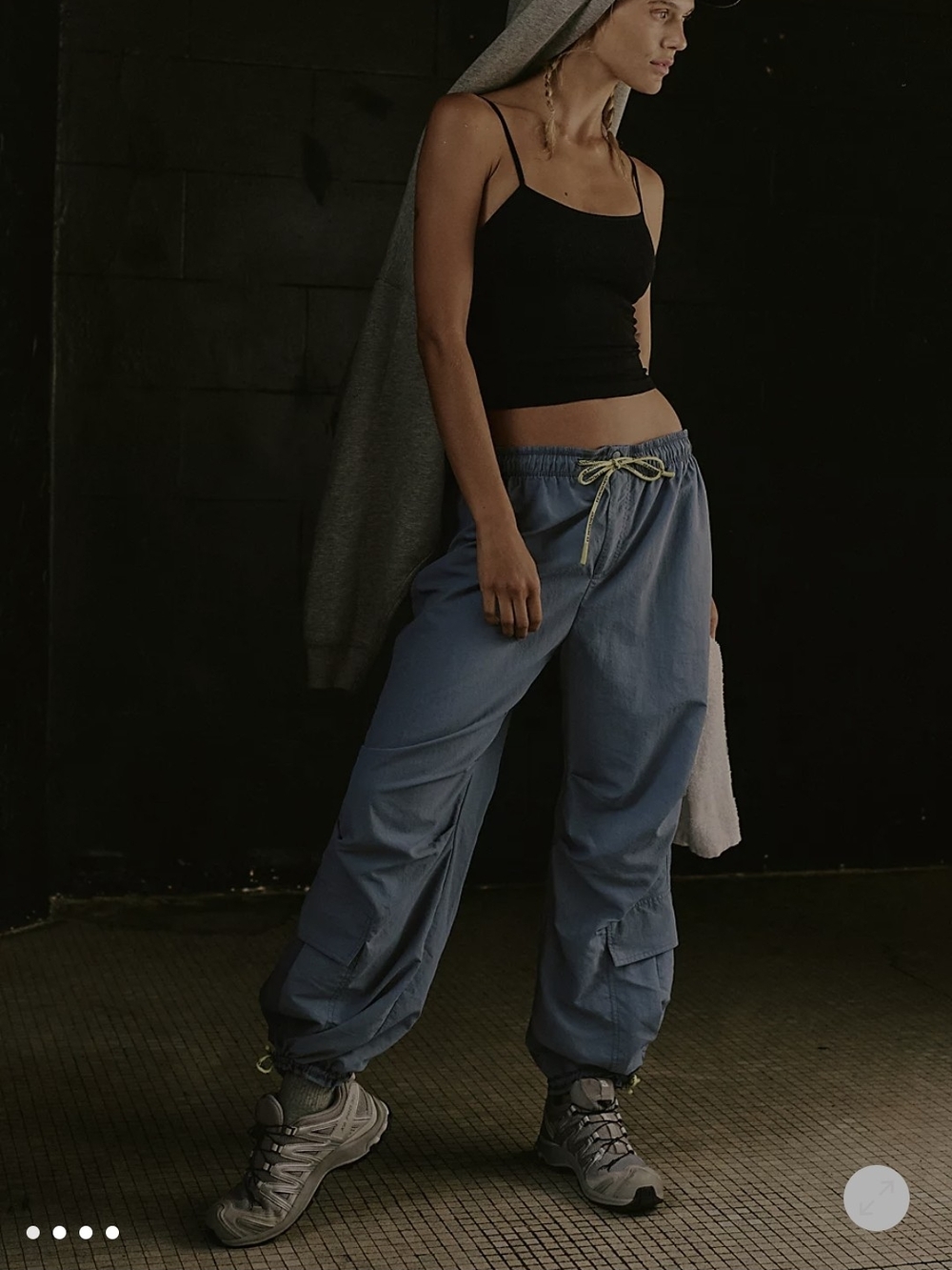 FP Movement by Free People Light Blue Drawstring Cargo Joggers